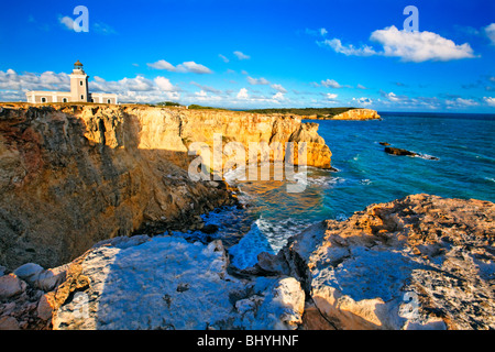 Vue de la Los Morillos, phare de Cabo Rojo, Puerto Rico Banque D'Images