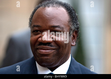 Paris (75) : Ali-Ben Bongo Ondimba, Président du Gabon, à l'Elysée (2009/11/20) Banque D'Images