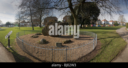 Le Néolithique, Goldstone standing stone, dans Hove Park, East Sussex, UK Banque D'Images