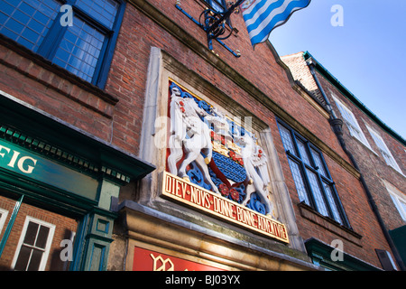 Armoiries au Merchant Adventurers Hall Fossgate York Yorkshire Angleterre Banque D'Images