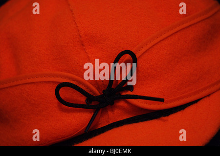 Close up still life stormy kromer blaze orange hat Banque D'Images