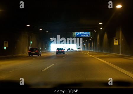 Autobahn, de l'Allemagne. Banque D'Images