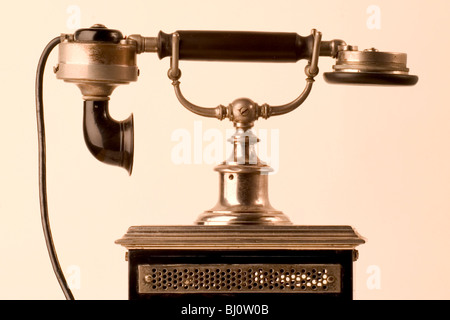 Vieux téléphone (1900) Banque D'Images
