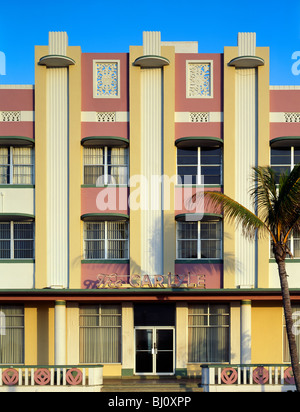 Le Carlyle Hotel de style architectural Art Déco dans le bâtiment sud revitalisé Beach, Miami, Floride, USA Banque D'Images