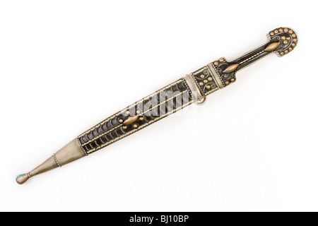 Poignard Kinjal caucasien (19 siècle) Banque D'Images