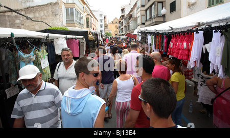 Jour de marché à Felanitx, Majorque, Espagne Banque D'Images