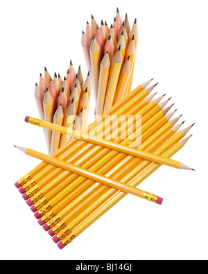 Arrangement des crayons Banque D'Images