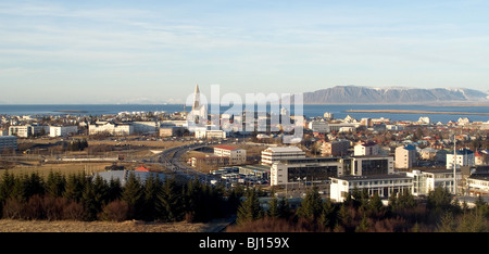 Rues de la région de Reykjavik, Islande Banque D'Images