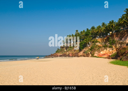 Varkala Kerala Inde Papanasam Beach Banque D'Images