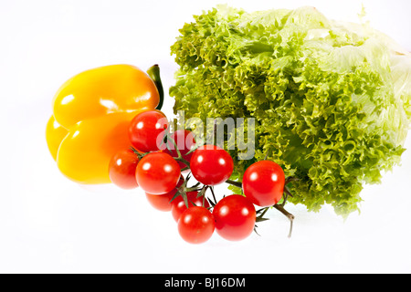 Légumes frais isolated on white Banque D'Images