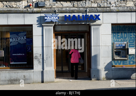 Direction générale de la banque Halifax, Castlebar, Comté de Mayo, Irlande. Banque D'Images