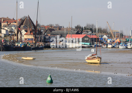 Le centre-ville de l'estuaire de Blackwater Maldon essex england uk go Banque D'Images