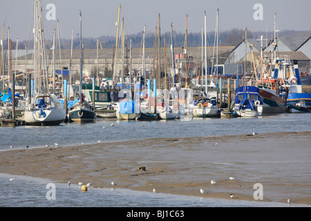 Le centre-ville de Maldon estuaire Blackwater essex england uk go Banque D'Images