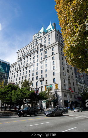 Le Fairmont Hotel Vancouver BC Canada Banque D'Images