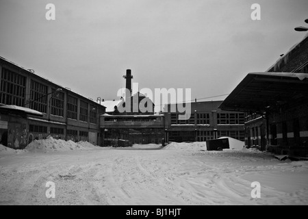 L'autre quartier Praga, l'art et la culture dans l'ancien centre Fabryka Trzciny (usine), Varsovie, Pologne, Europe de l'Est Banque D'Images