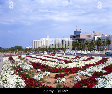 La Corniche de Doha, Doha, Ad Dawhah Municipalité, État du Qatar Banque D'Images