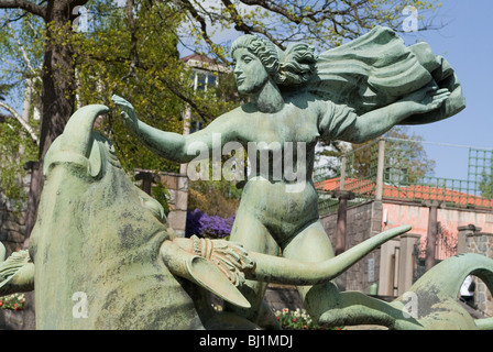 La sculpture l'Europe et le taureau par carl milles dans millesgarden Banque D'Images