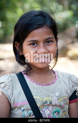 L'un des nombreux visages des enfants du Cambodge Banque D'Images