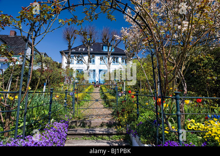 Maisons de Treppenviertel Blankenese, district, Suellberg, Hambourg, Allemagne, Europe Banque D'Images