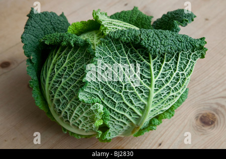 CLOSE UP DE CHOU SUR TABLE EN BOIS Banque D'Images