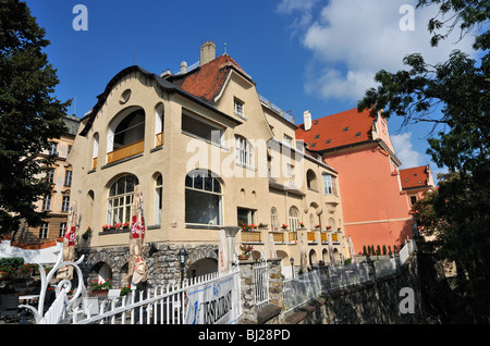 Vila (Villa) Primavesi Conçu par Franz von Krauss & Josef Toelk à Vienne en 1905-1906, style Sécession Olomouc, République Tchèque Banque D'Images