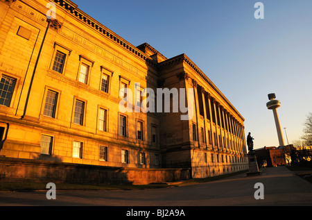 St Georges Hall , St Georges Plateau, Lime Street dans le centre-ville de Liverpool Banque D'Images