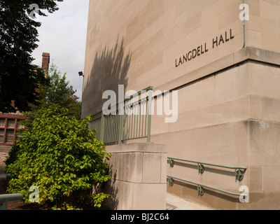 Langdell Hall sur le campus de l'Université de Harvard, Cambridge, Massachusetts USA Banque D'Images