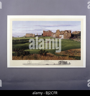 17ème trou, Old Course, Royal and Ancient Golf Club of St Andrews, Écosse, 1990. Artiste : Linda Hartough Banque D'Images