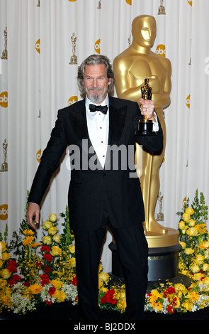 JEFF BRIDGES 82E ACADEMY AWARDS PRESSE KODAK THEATRE HOLLYWOOD USA 07 Mars 2010 Banque D'Images