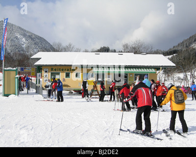 Reiteralm téléski dans le village de Pichl Autriche Banque D'Images