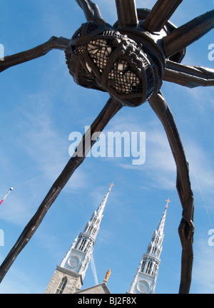 L'Araignée géante 'maman' sculpture à l'extérieur de la Galerie nationale à Ottawa (Ontario) Canada Banque D'Images