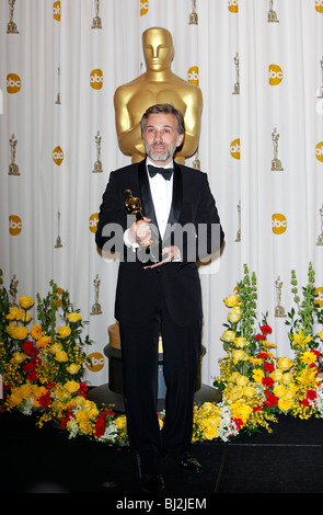 CHRISTOPH WALTZ 82E ACADEMY AWARDS PRESSE KODAK THEATRE HOLLYWOOD USA 07 Mars 2010 Banque D'Images