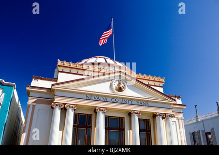 Nevada County Bank Building, 131, rue Mill, Grass Valley, California, United States of America Banque D'Images