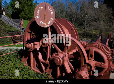 Equipements d'exploitation minière de l'étoile du Nord, Société centrale de Grass Valley, California, United States of America Banque D'Images