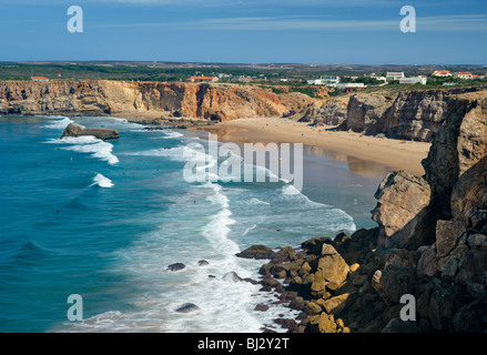 Le Portugal, l'Algarve, Sagres, Praia do Tonel beach Banque D'Images