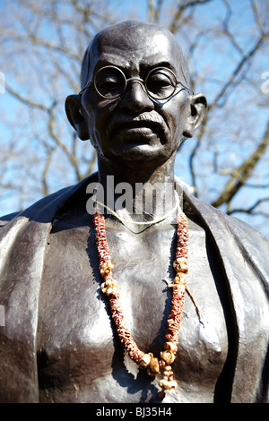 Statue de Mahatma Ghandi au Musée Ariana Ariana (parc), Genève, Suisse Banque D'Images