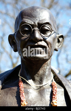 Statue de Mahatma Ghandi au Musée Ariana Ariana (parc), Genève, Suisse Banque D'Images