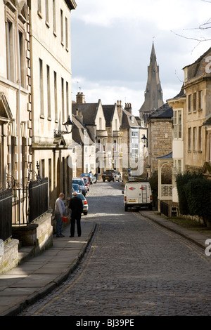 Street dans le centre de Stamford, Lincs Banque D'Images