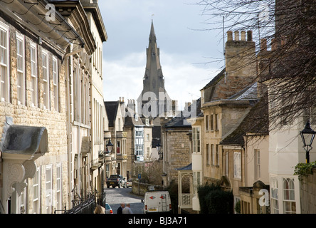 Street dans le centre de Stamford, Lincs Banque D'Images