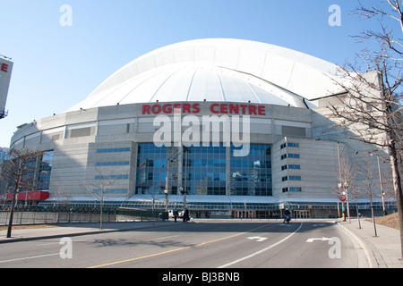 Entrée du Rogers Centre Sports Stadium, domicile de l'équipe de baseball des Blue Jays de Toronto Banque D'Images