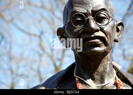 Statue de Mahatma Ghandi au Musée Ariana Ariana (parc), Genève, Suisse Banque D'Images