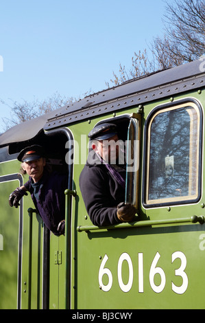 Nouvelle classe de poivre A1 pacific loco de vapeur à Ropley sur le Mid-Hants Railway. Banque D'Images