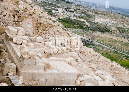 Israël, Cisjordanie, la Judée, l'Hérodion, un château forteresse construite par le roi Hérode 20 avant notre ère. La tombe d'Hérode Banque D'Images