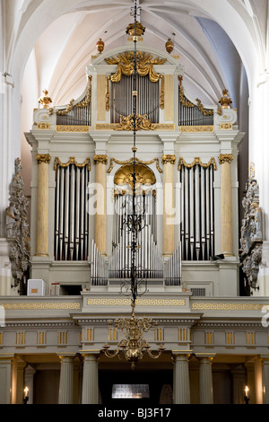 L'orgue de l'église Saint Petri à Malmo, Suède, Europe Banque D'Images
