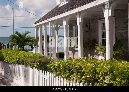 L'île Harbour House, bahamashoius Banque D'Images