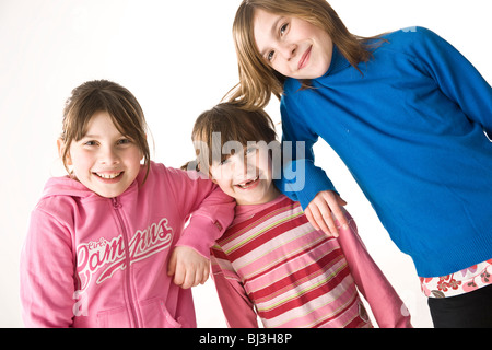 Trois jeunes filles Banque D'Images