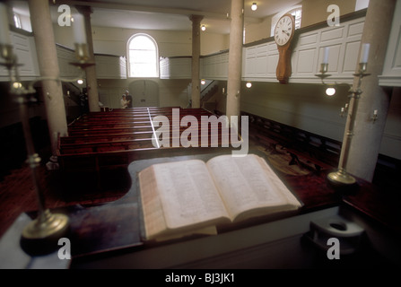 L'intérieur de la nouvelle Chambre, John Wesley's Chapel, Broadmead, Bristol, Angleterre. Banque D'Images