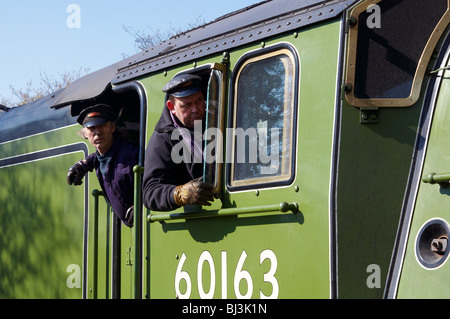 Nouvelle classe de poivre A1 pacific loco de vapeur à Ropley sur le Mid-Hants Railway. Banque D'Images
