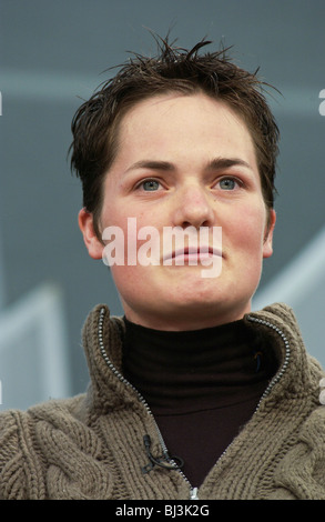 Dame Ellen MacArthur DBE, représenté à la discussion à Hay Festival 2002 Banque D'Images