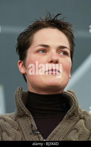 Dame Ellen MacArthur DBE, représenté à la discussion à Hay Festival 2002 Banque D'Images